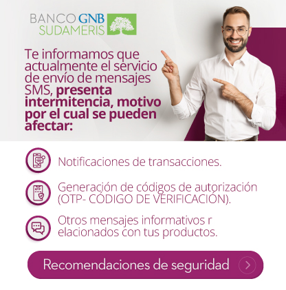 ¡Te informamos que actualmente el servicio de envío de mensajes SMS, presenta intermitencia