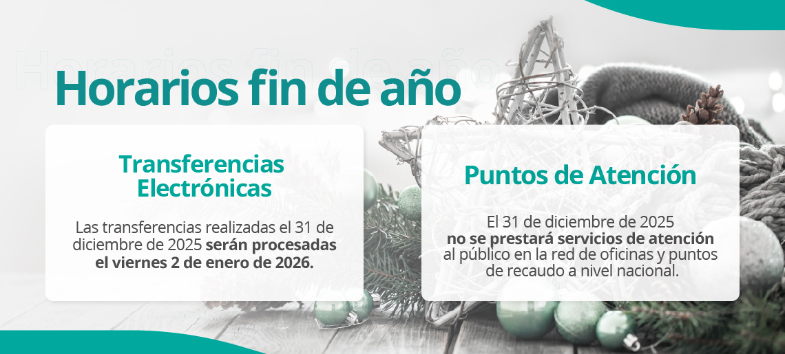 Horarios Fin de Año