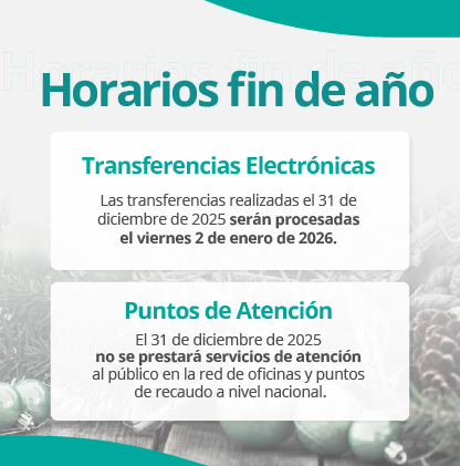 Horarios Fin de Año