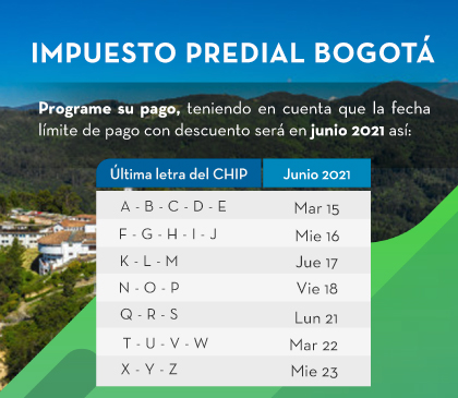 IMPUESTO PREDIAL BOGOTÁ