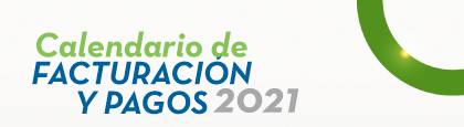 Calendario de facturación y pagos 2021