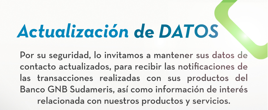 Actualización de datos