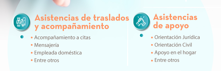 Asistencias de traslados y acompañamiento