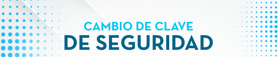 CAMBIO DE CLAVE DE SEGURIDAD