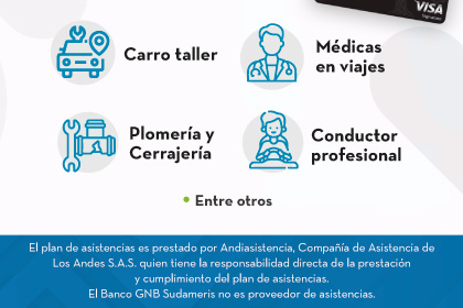 Carro taller, Médicas en viajes, Plomería y Cerrajería, Conductor profesional, Entre otros