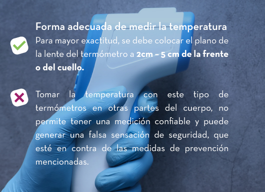 Forma adecuada de medir la temperatura