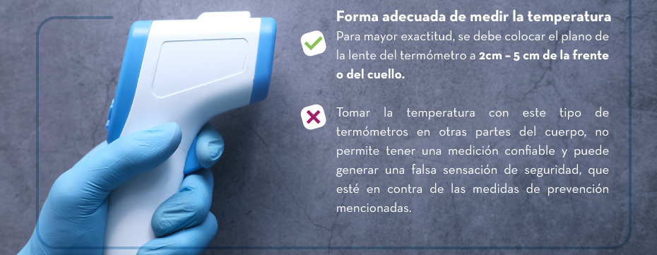 Forma adecuada de medir la temperatura