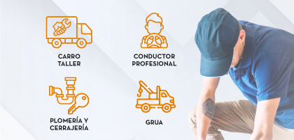 Carro Taller - Conductor profesional - Plomería y cerrajería - Grua
