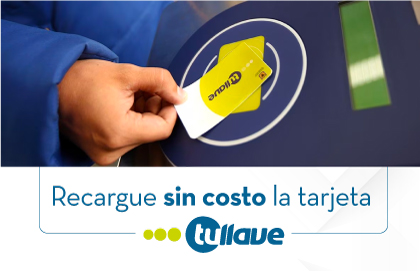 Recargue sin costo la tarjeta tullave