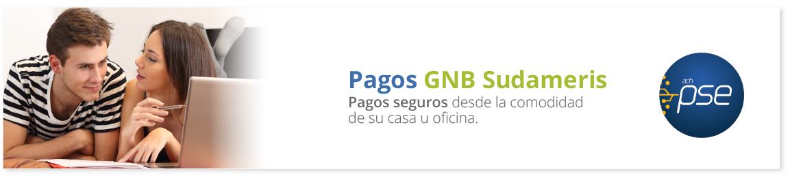 Pagos GNB Sudameris Pagos seguros desde la comodidad de su casa u oficina.