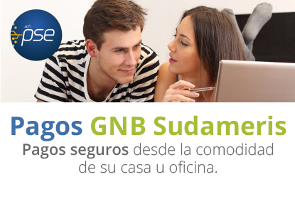 Pagos GNB Sudameris Pagos seguros desde la comodidad de su casa u oficina.