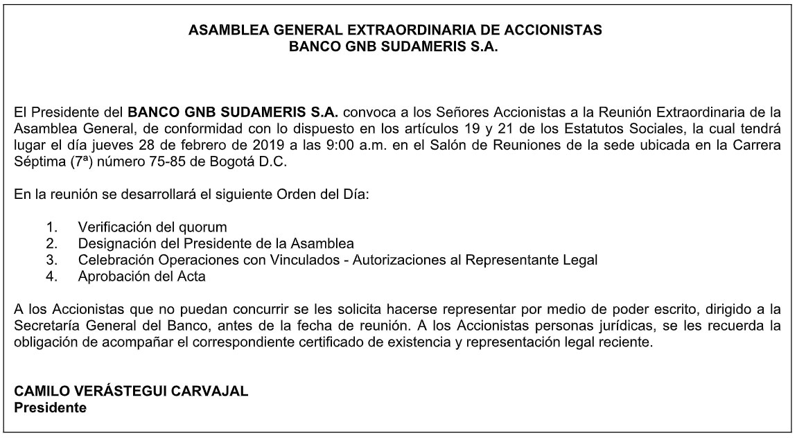 Aviso Asamblea